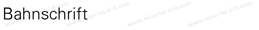 BahnschriftS Light字体转换